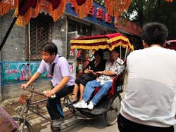 Rickshaw tour around a hutong